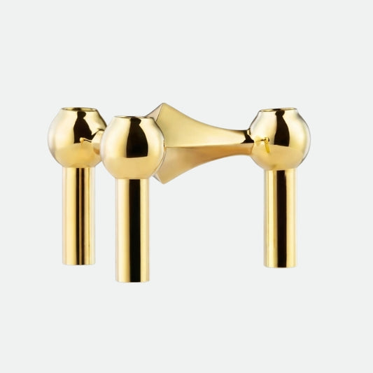 Ljusstake i mässing – Forma – 1 pack