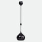Ljusstake i svart nickel – Droppen Låg – 35 cm